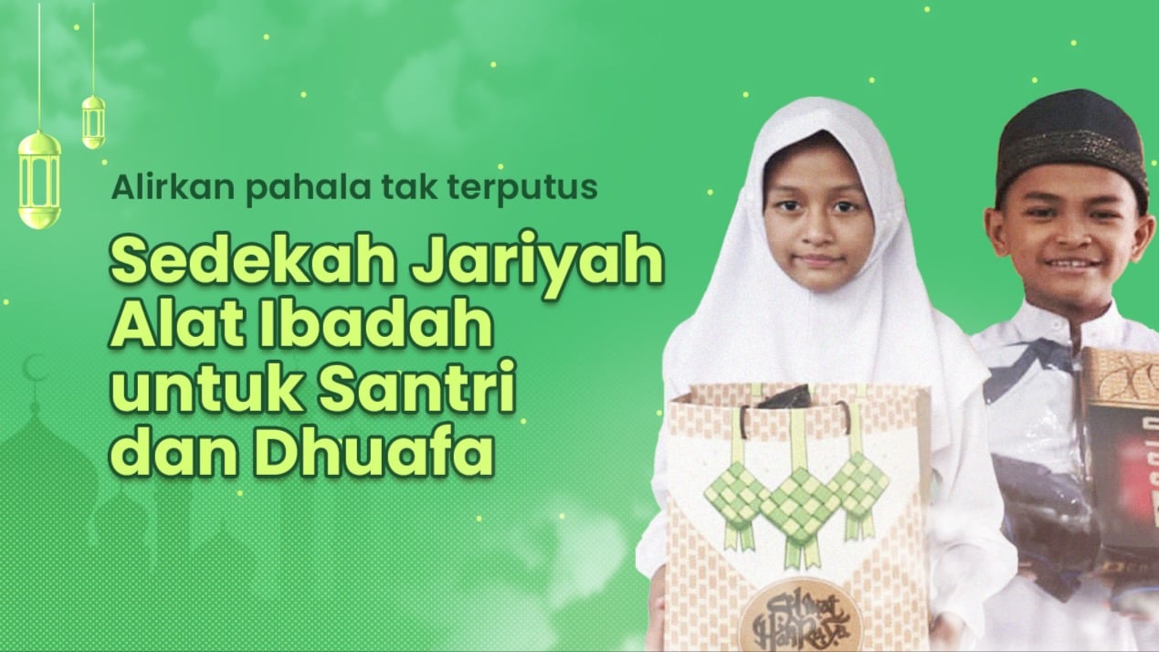 Sedekah Bantu Santri, Dhuafa, dan Masyarakat Beribadah